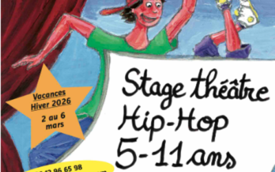 Stages 5-11 ans Théâtre/Hip-hop vacances février 2026
