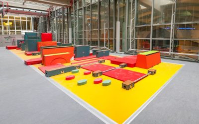 Paris sport familles : baby parkour (motricité enfant) au Centr&rsquo;Halles Park Suzanne Berlioux