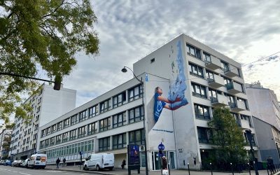 Fresque « Protégeons les civils des bombardements »